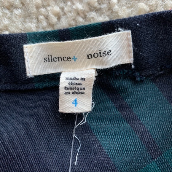 Silence + Noise Green Plaid Skirt - Picture 5 of 5